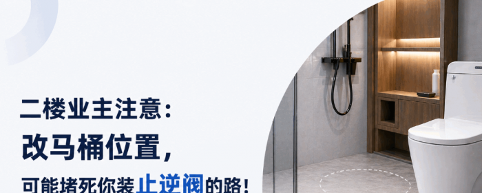 朝仕轩2楼业主注意：改马桶位置，可能直接堵死你装止逆阀的路